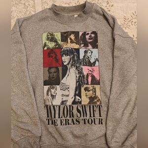 Taylor Swift eras tour grey crewneck